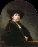 Rembrandt van rijn, self portrait at the age of 34